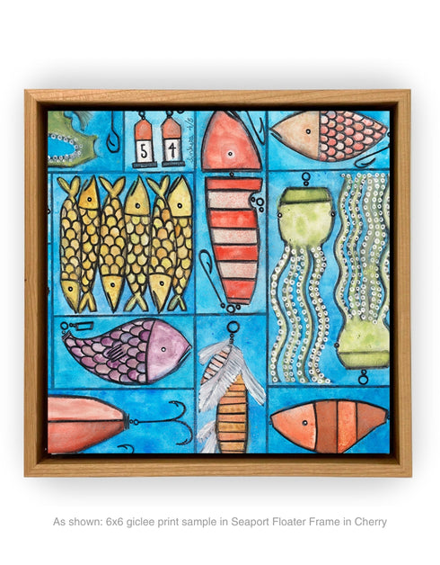 Tackle Box | Framed Giclee Print on Canvas